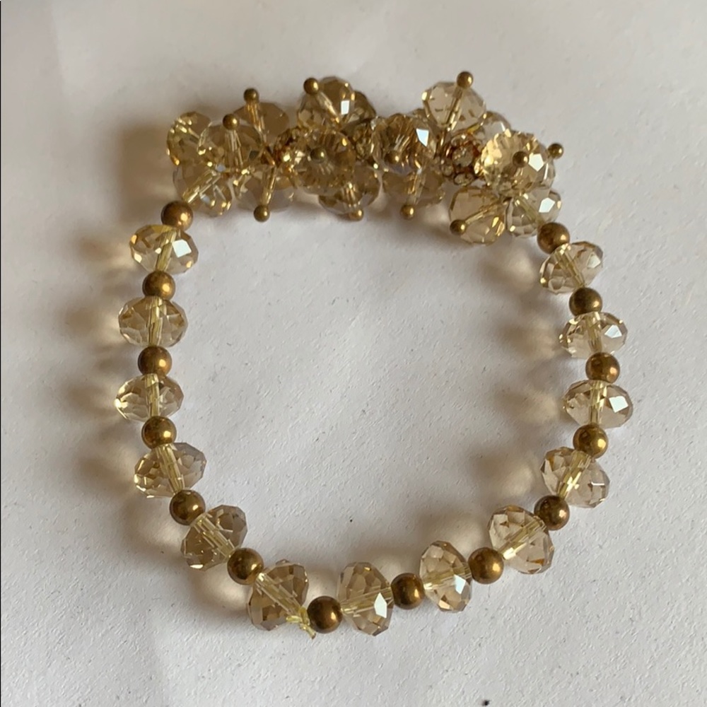 Glass beaded bracelet